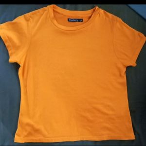 Mustard Colour Tshirt Women