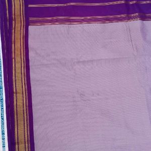 Lavender And Purple Silk Saree