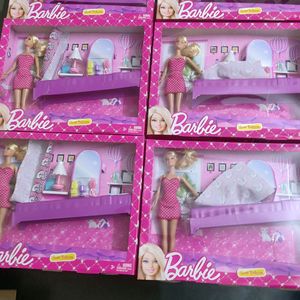 Barbie Sweet Bedroom Set🤩😍🛏️🌕🌟✨