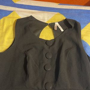 Black Crop Kurti