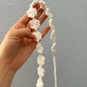 White Crochet Headband