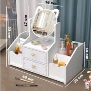 Makeup Organizer With Mirror