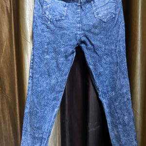 Jeans Trouser Jeggings (Blue) For Girls