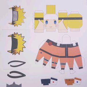 Anime Naruto Shippuden Naruto Figurine Template (Template Only)