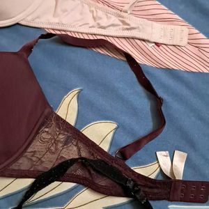 Combo Of Five Imported Fabric Bra N Panty