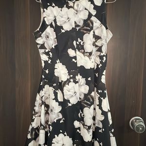 Dress Black And White Floral