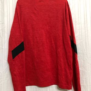 Under Armour Red Long Sleeve T Shirt