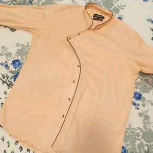 Brabded Peach Colour Mens Shirt Like New One Time Used