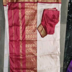 Saree (Off White Color)