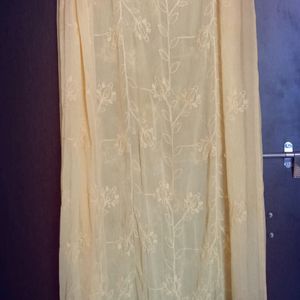 Yellow Embroidery Work Dupatta