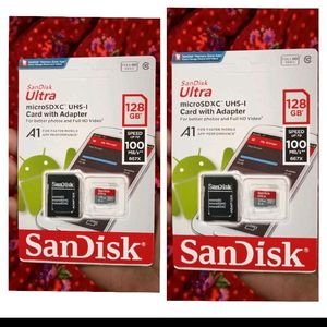 SanDisk Ultra 128gb Memory Card Pack Of 2