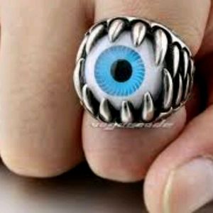 Evil Eye Ring 💍 With Oxidised Earrings Set Of 12