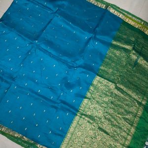 Pure Kanchi Pattu Saree 💙💚