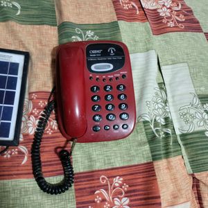 Solar Plate With Telephone As Freebies