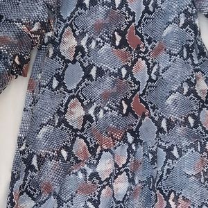 PATRIZIA LUCA MILANO DESIGNER Snake Print DRES