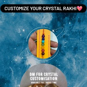 Customize Original Crystal Rakhi