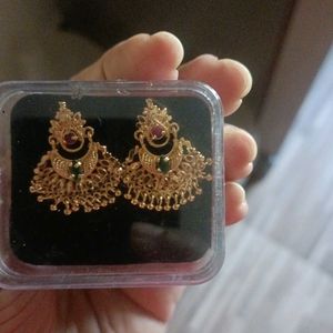 One Gram Gold Earrings