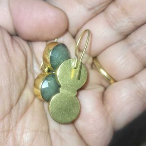 Green Stone Earrings