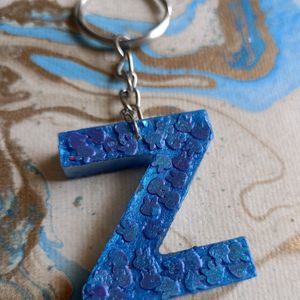 Handmade Resin Alphabet Keychains