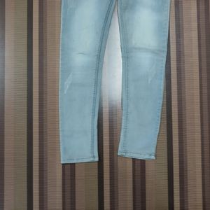 W-38 Size-30 Slim Fit Women Denim Capri