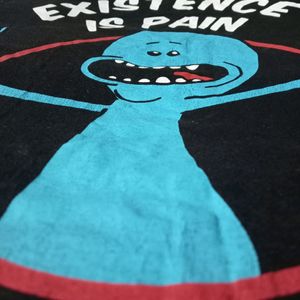 Red Wolf 2xl Xxl Black Rick And Morty (Existence Is Pain)