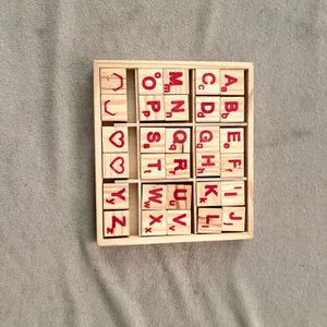 Wooden Alphabet and Numbers  blocks(improve kids motor skil)