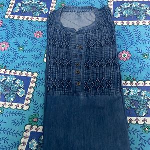 Denim Kurta