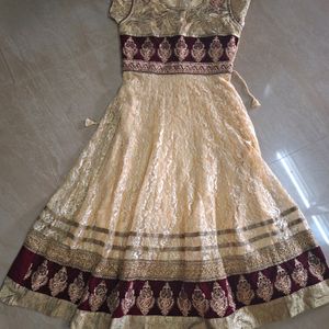 Golden Anarkali kurta