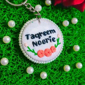 Personalized Embroidery Keychain