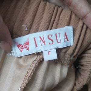 Insua Flared Khaki Palazzo