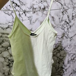 Forever 21 Pistachio Sleeveless Bodysuit