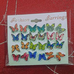 Pack Of 12 Pairs Butterflies 🦋 Earrings