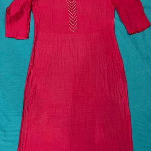 Formal Pink Colour Kurti