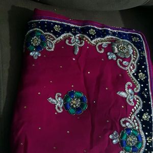 Beautiful Rani pink saree