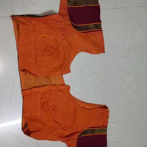 Cotton Pattu Saree With Blouse