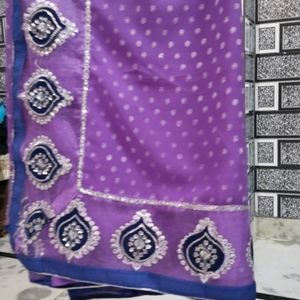 Border Embroidery Work  Saree