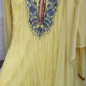 Yellow Anarkali