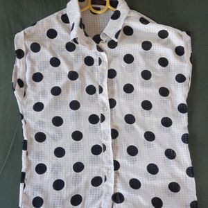 Polka-dot Shirt Black & White