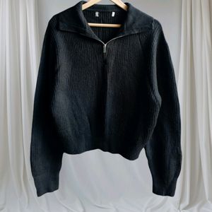 Black Knitted Sweater