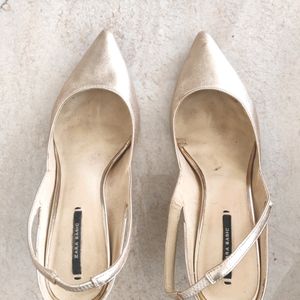 Light Gold Zara Heels