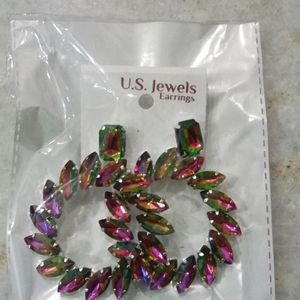 Korean Multi Colour Earrings