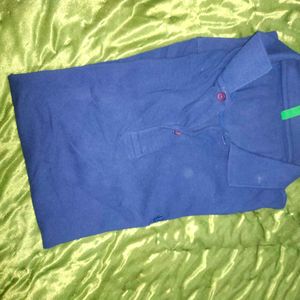 Men Polo Branded T Shirt Blue