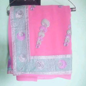 Pink Saree For Women