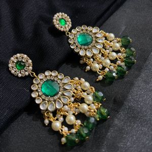 New Green Colour Earrings