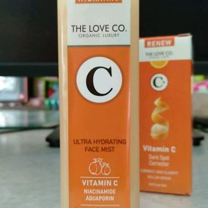 The Love Co. Vitamin C Face Mist & Serum