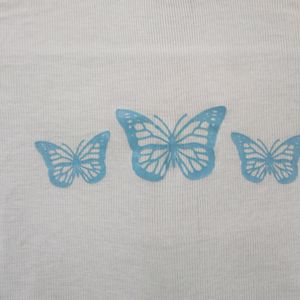 Butterfly Print Crop Top