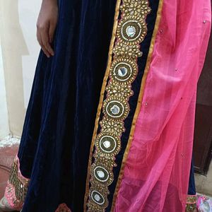 Pink&Blue Choli