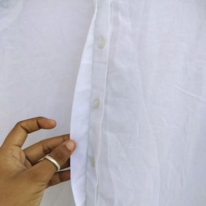 Corian White Shirt With Work Embroidery