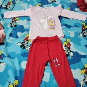 Like New Baby Girl Tshirt And Pant