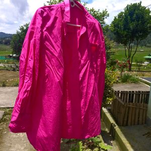 Urbanic Rose Color Oversized Shirt For Women